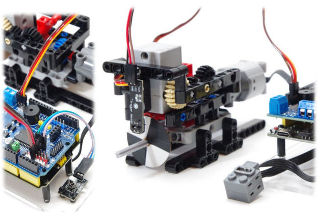 LEGO Technic auto gearbox using Arduino, Python and Robo-Tx.