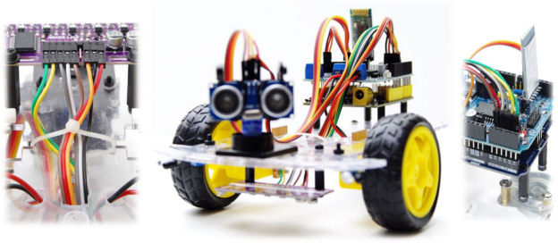 Line following vehicle driven using Arduino, Python and Robo-Tx.