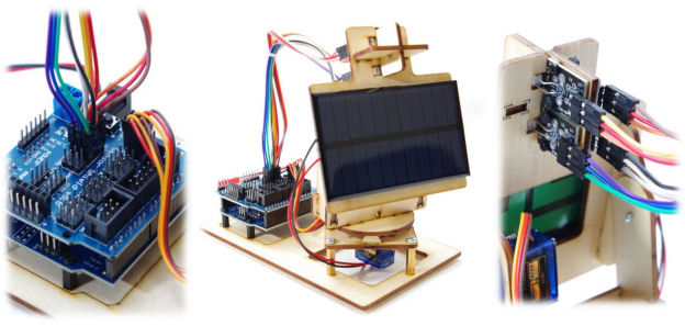 Solar tracker control using Arduino, Python and Robo-Tx.