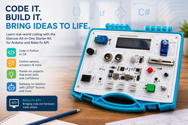Python programming using sensors and actuators of the Elecrow all in one Starter Kit for Arduino